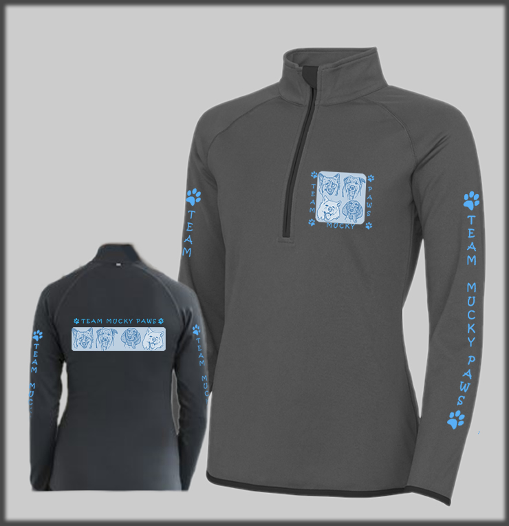 Mucky Paws Female Quarter Zip Technical Sweatshirt